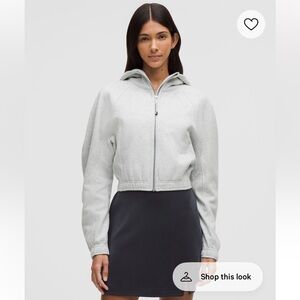 NWOT Lululemon Scuba Full Zip Cropped Hoodie